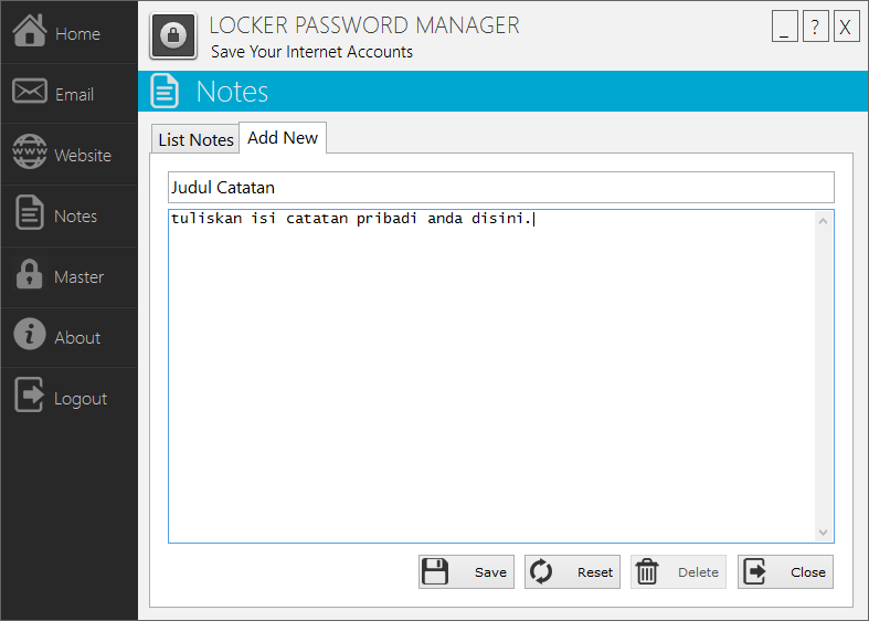 Locker Password Manager - Secure Notes